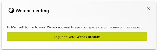 Webex login