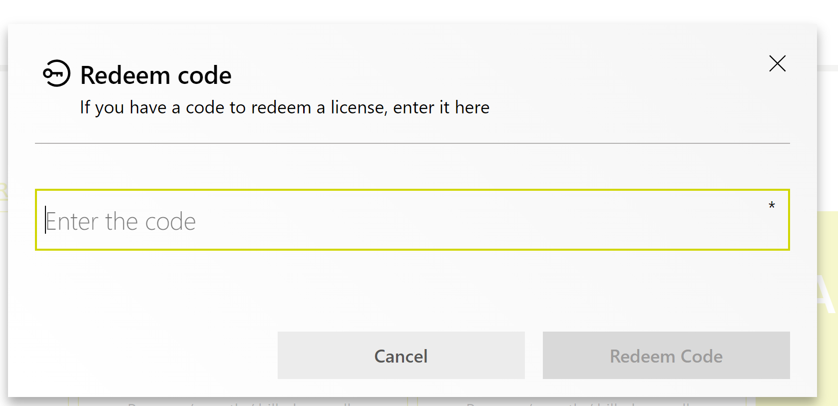 How to redeem a license code in Collaboard?